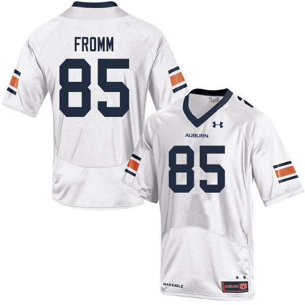 Men #85 Tyler Fromm Auburn Tigers College Football Jerseys Sale-White - Click Image to Close